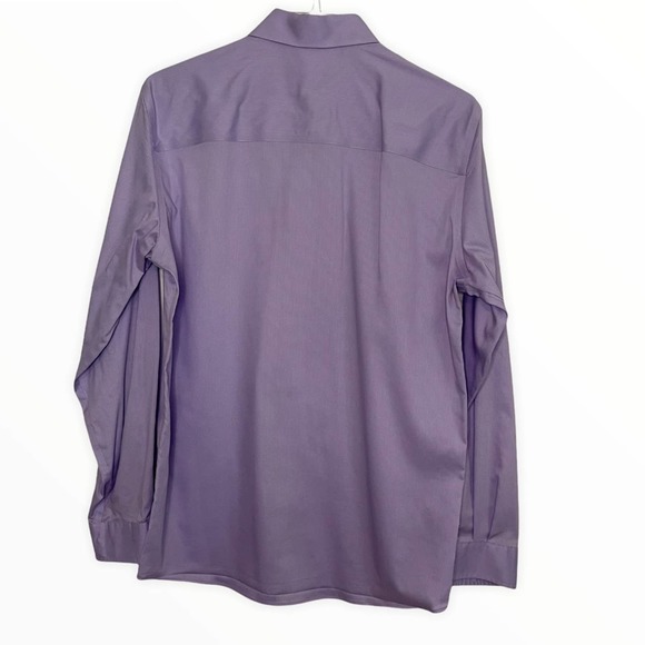 Kenneth Cole Slim Fit Stretch Purple Button Down - Picture 2 of 4